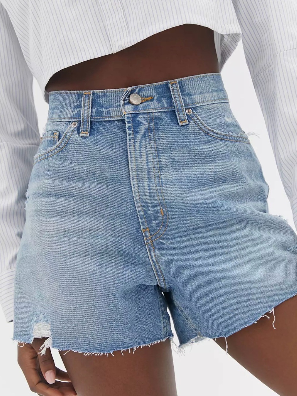 BDG A-Line Denim Cutoff Short – Light Wash